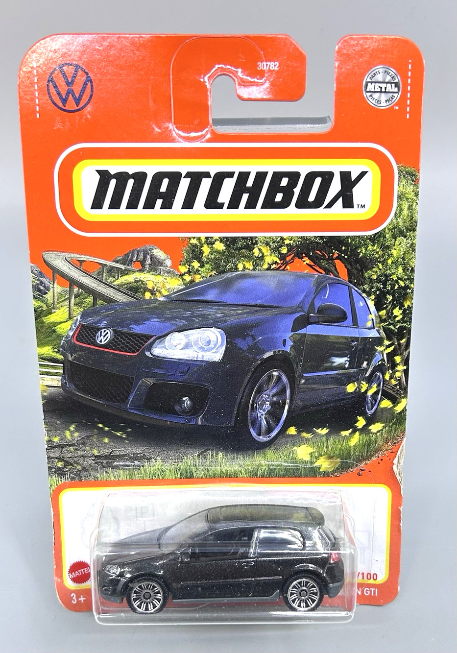 Matchbox VOLKSWAGEN Golf GTI Black 79/100 Diecast 1:64 Mattel NOC